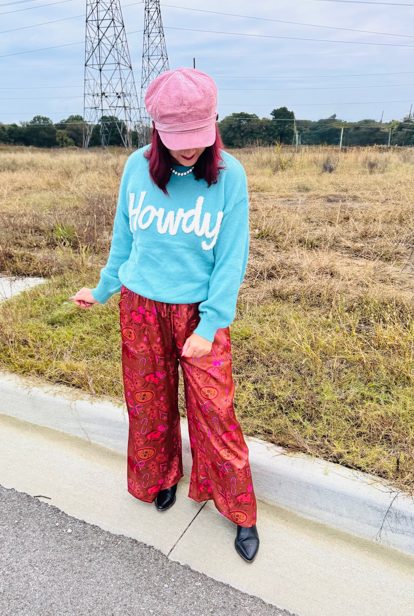 Turquoise Howdy Sweater