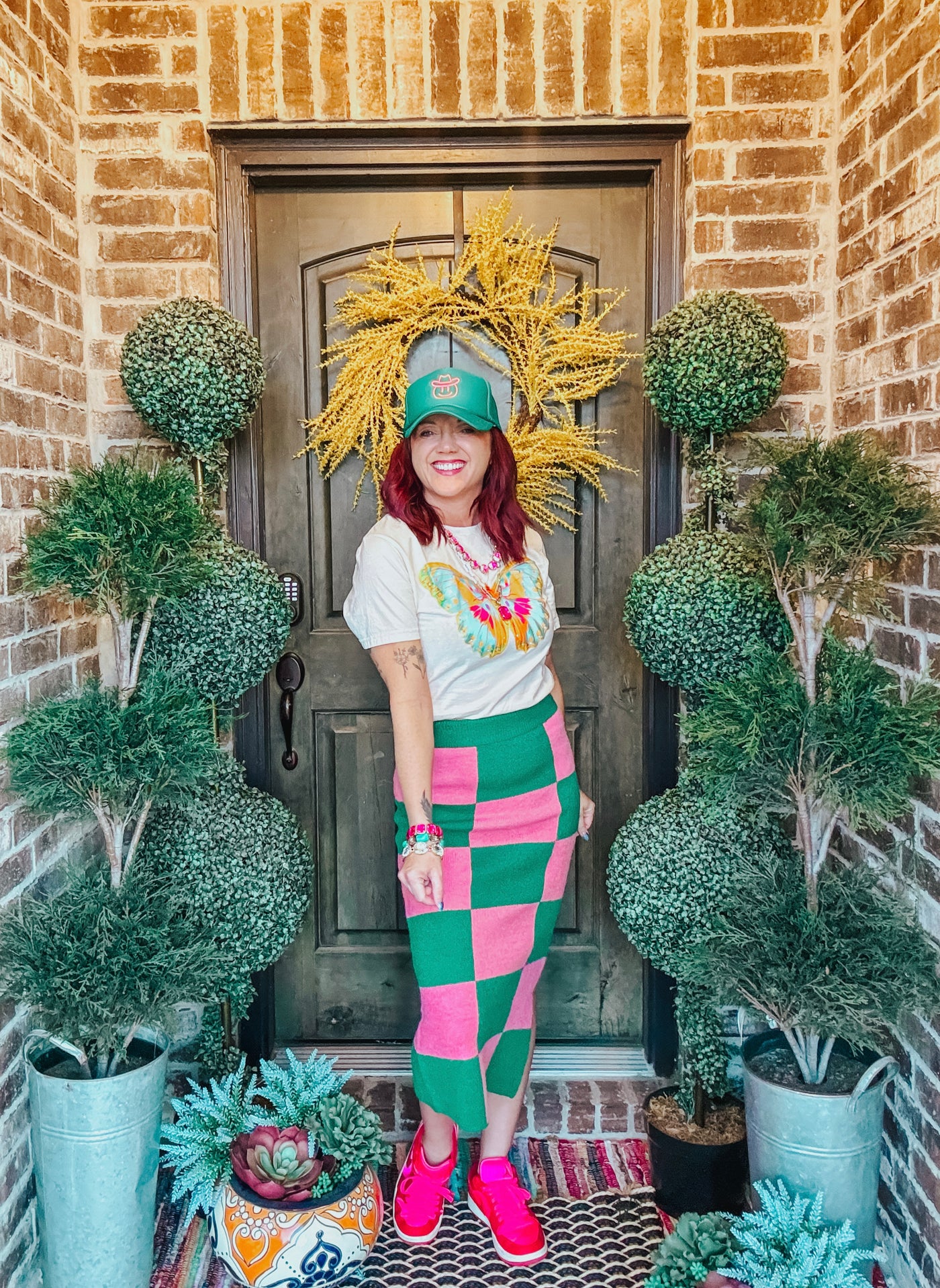 Checkered Skirt