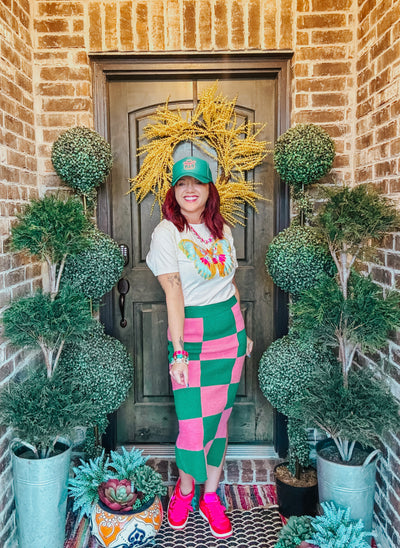 Checkered Skirt