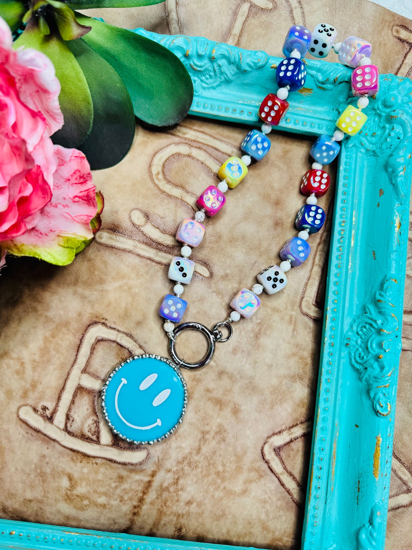 Smiley Dice Necklace