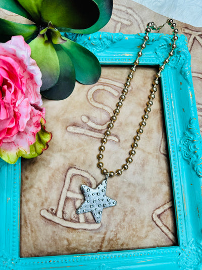 Silver Star Gold Necklace