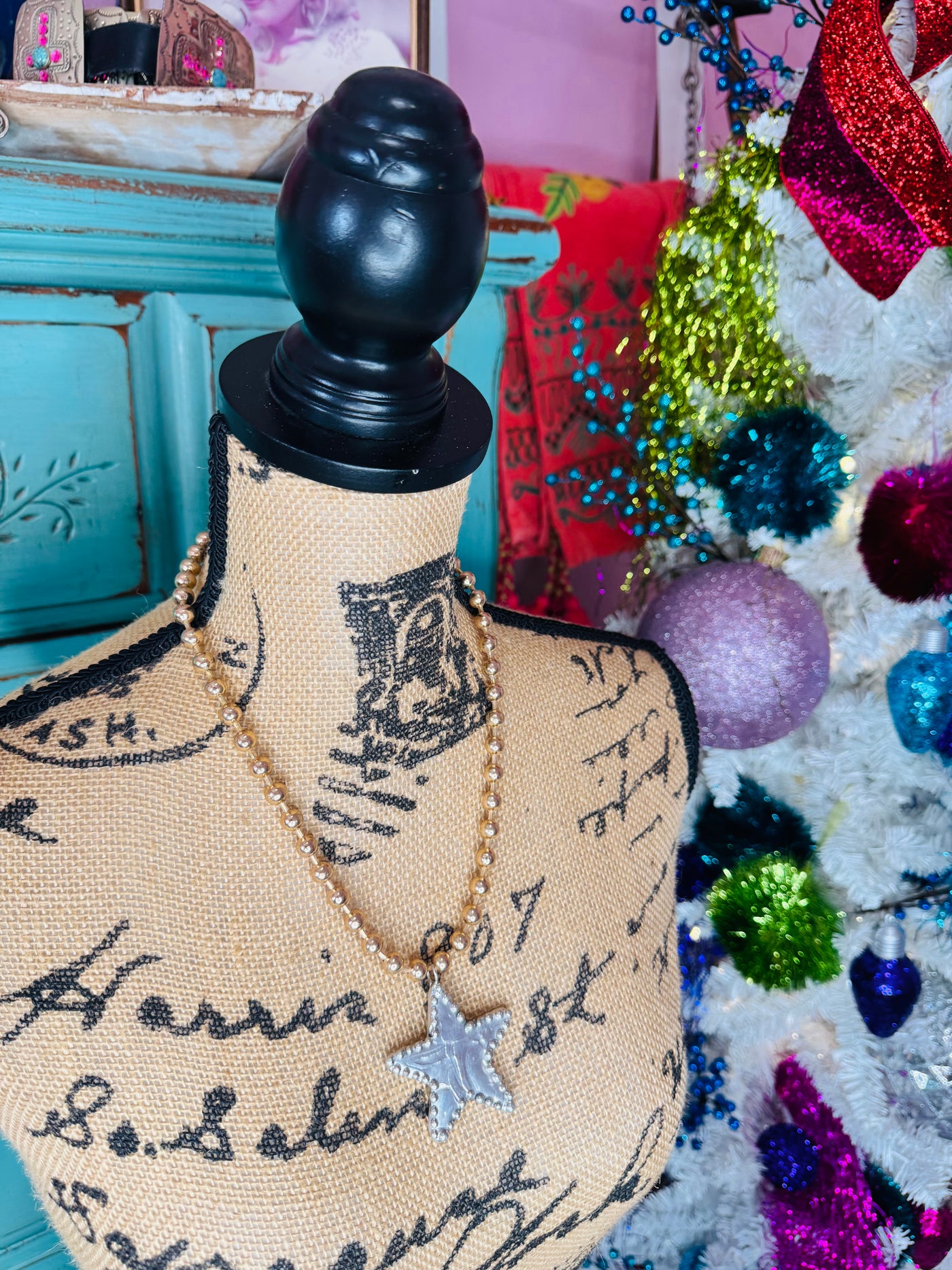 Silver Star Gold Necklace