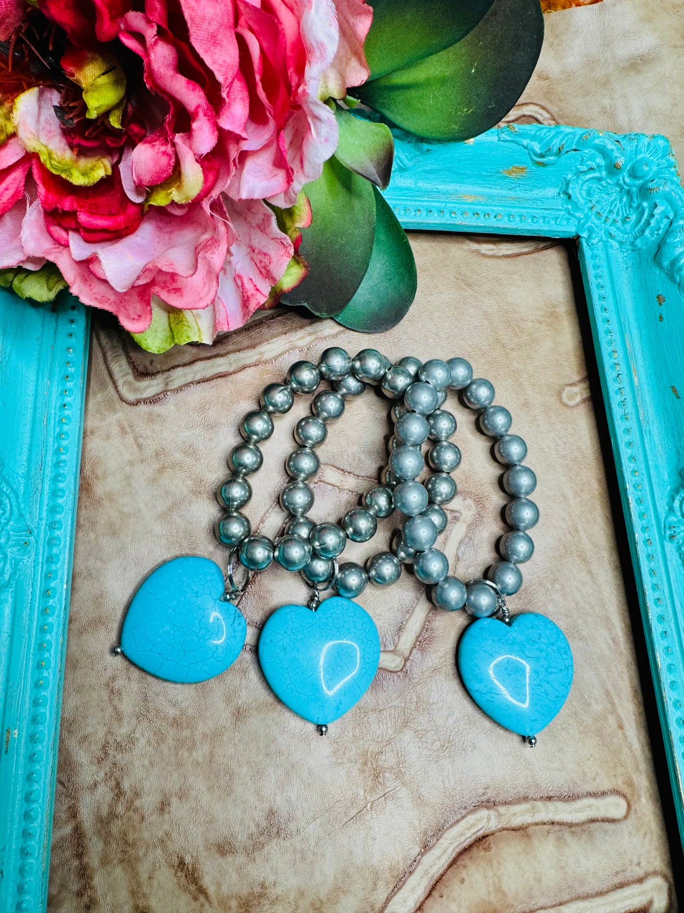 Turquoise Heart Bracelet