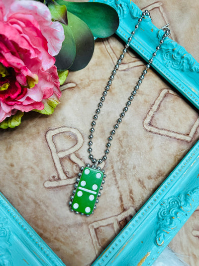 Green Domino Necklace