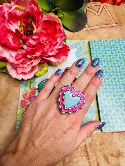 Colorful Heart Ring