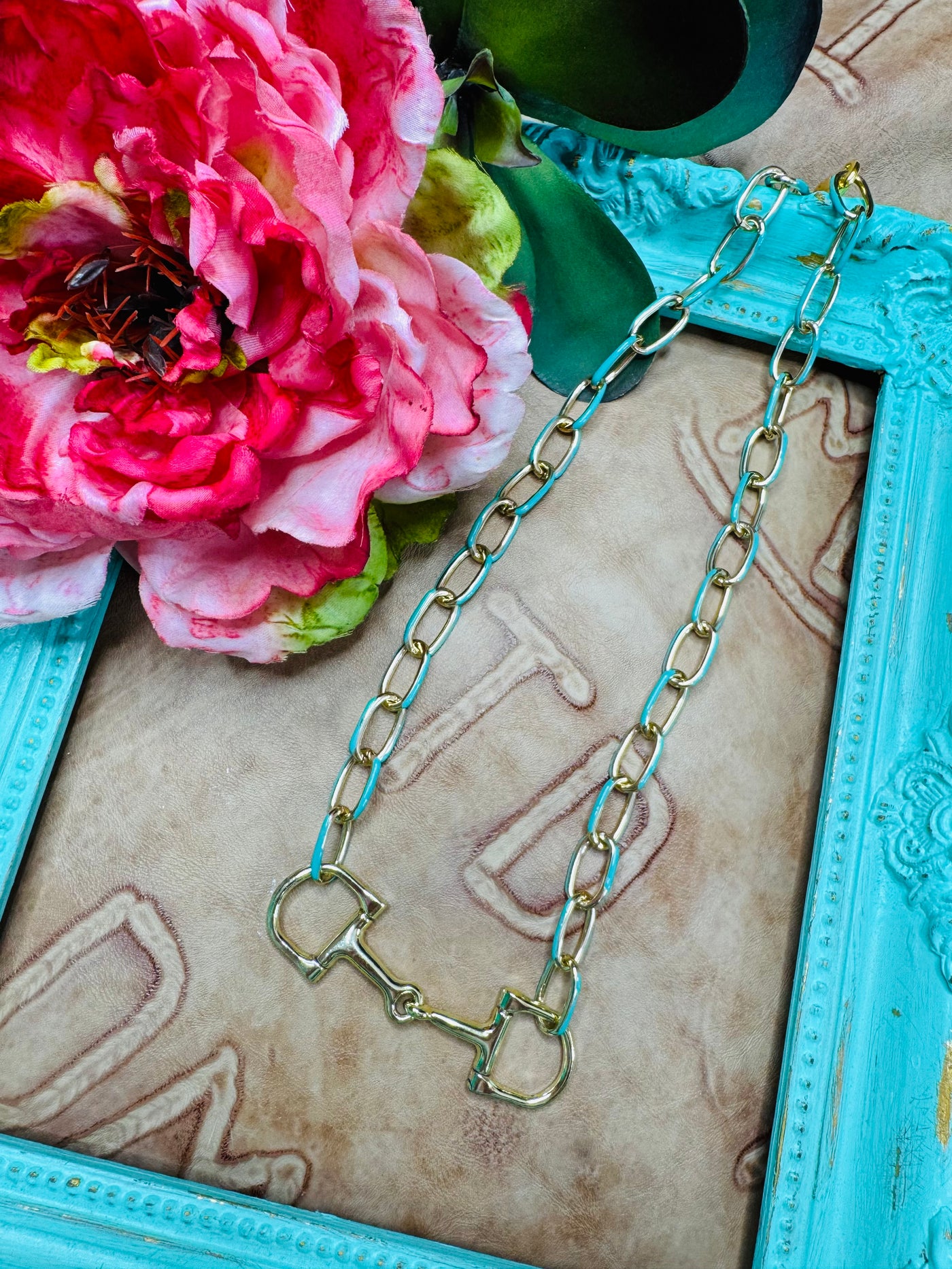 Horse Bit Turquoise Necklace