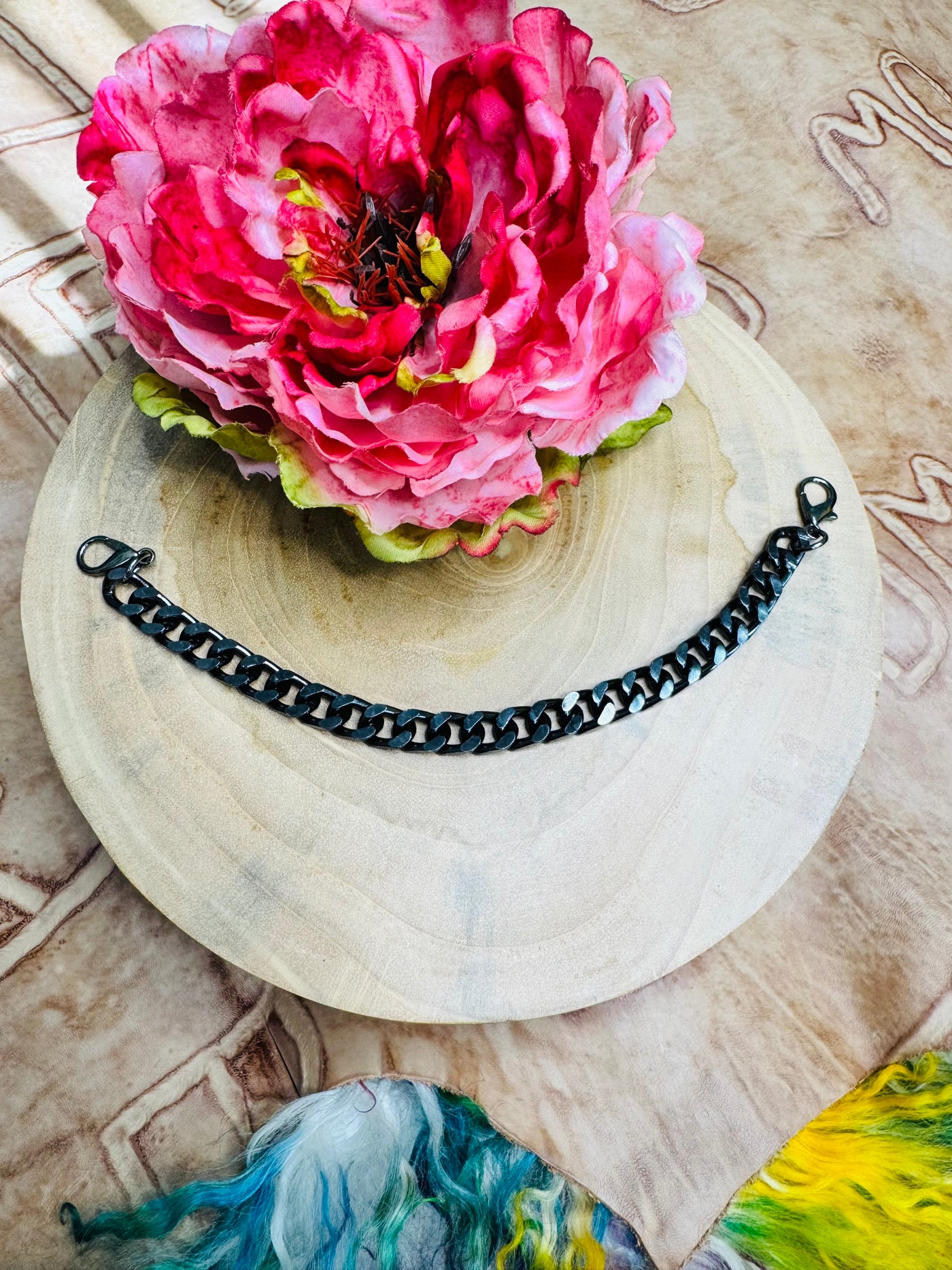 Gun Metal Hat Chain