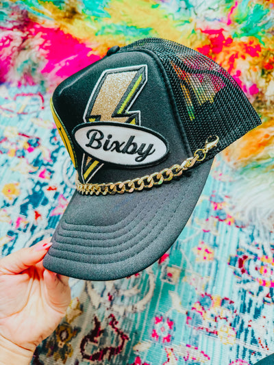 3D Bixby Lightning Bolt Trucker Hat