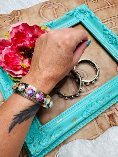 Gold AB Rhinestone Bracelet