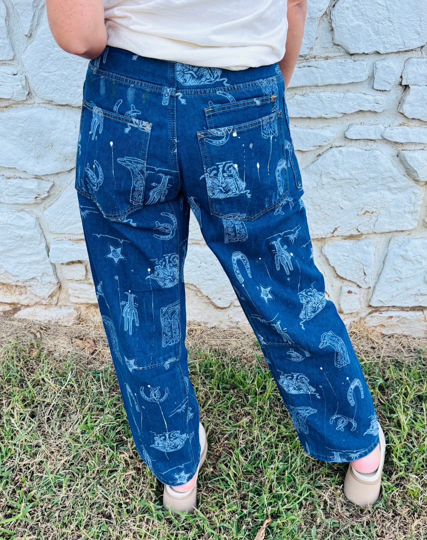 Western Denim Pants