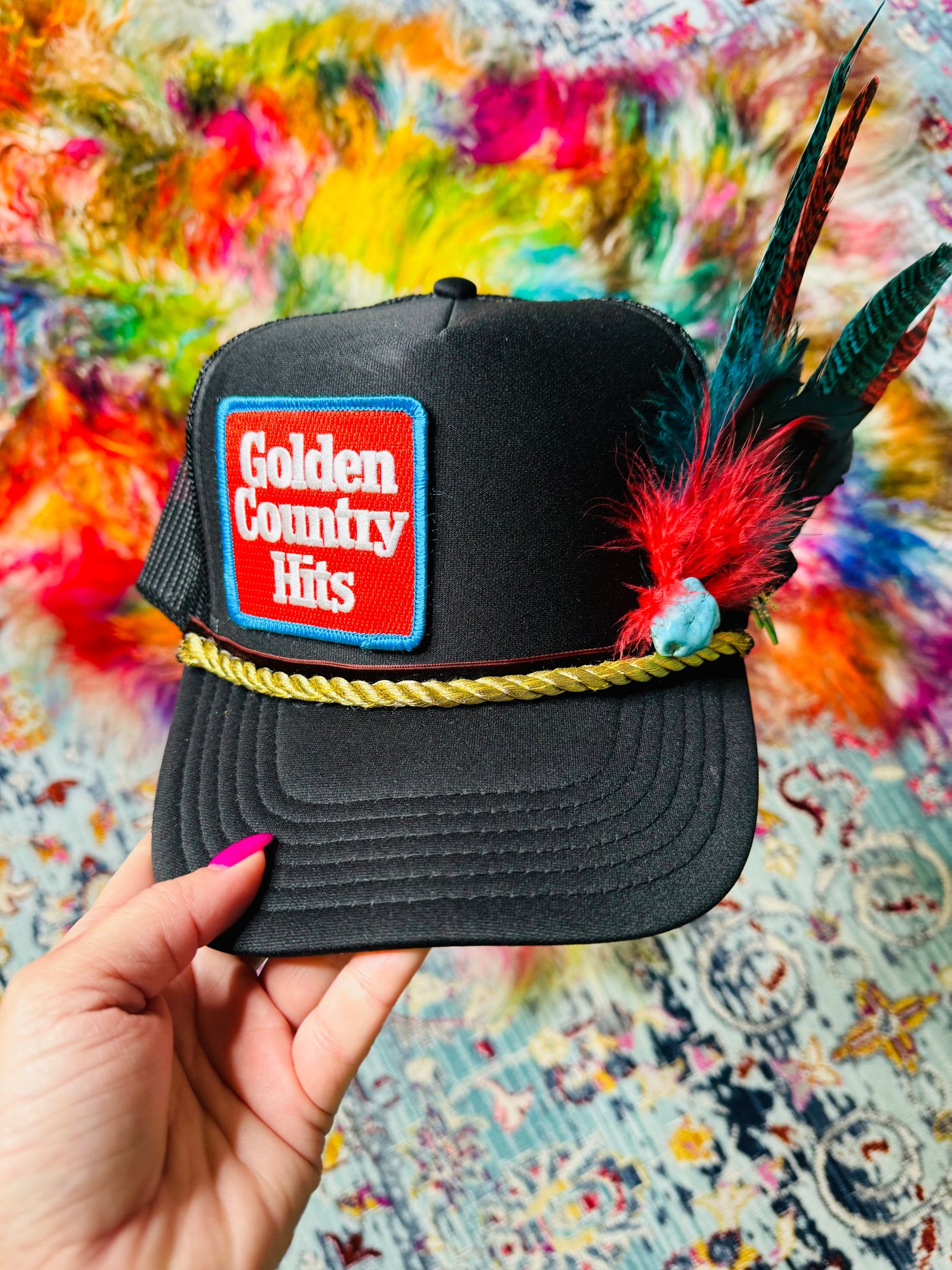 3D Golden Country Hits Trucker Hat