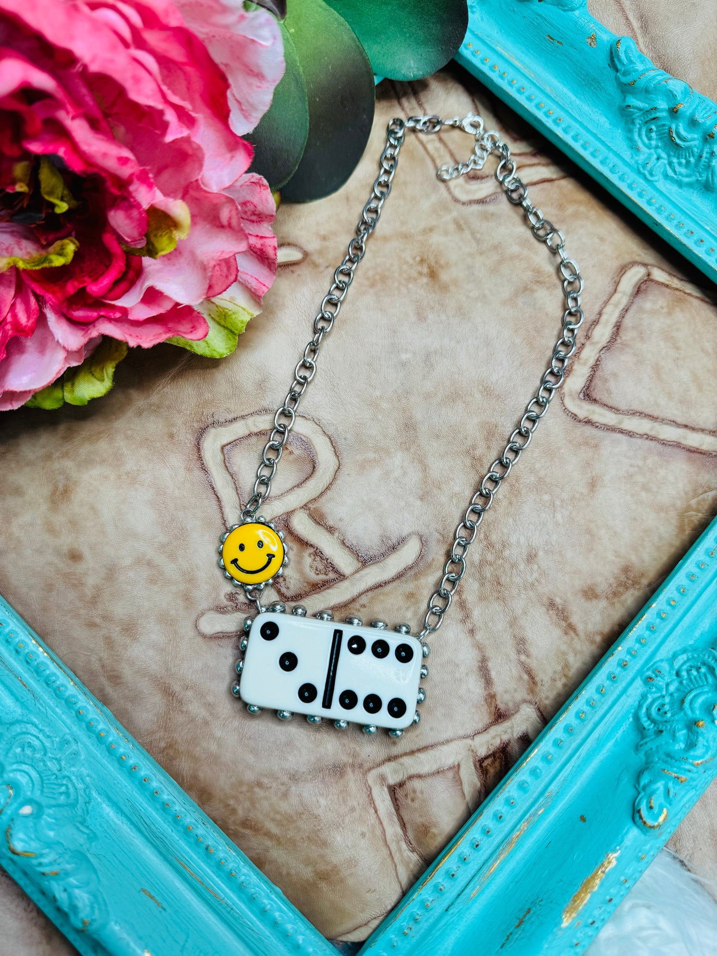 Domino Smiley Necklace