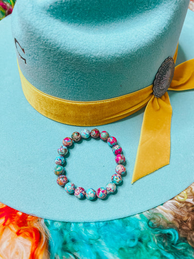 Multi Colored Beaded Bracelet