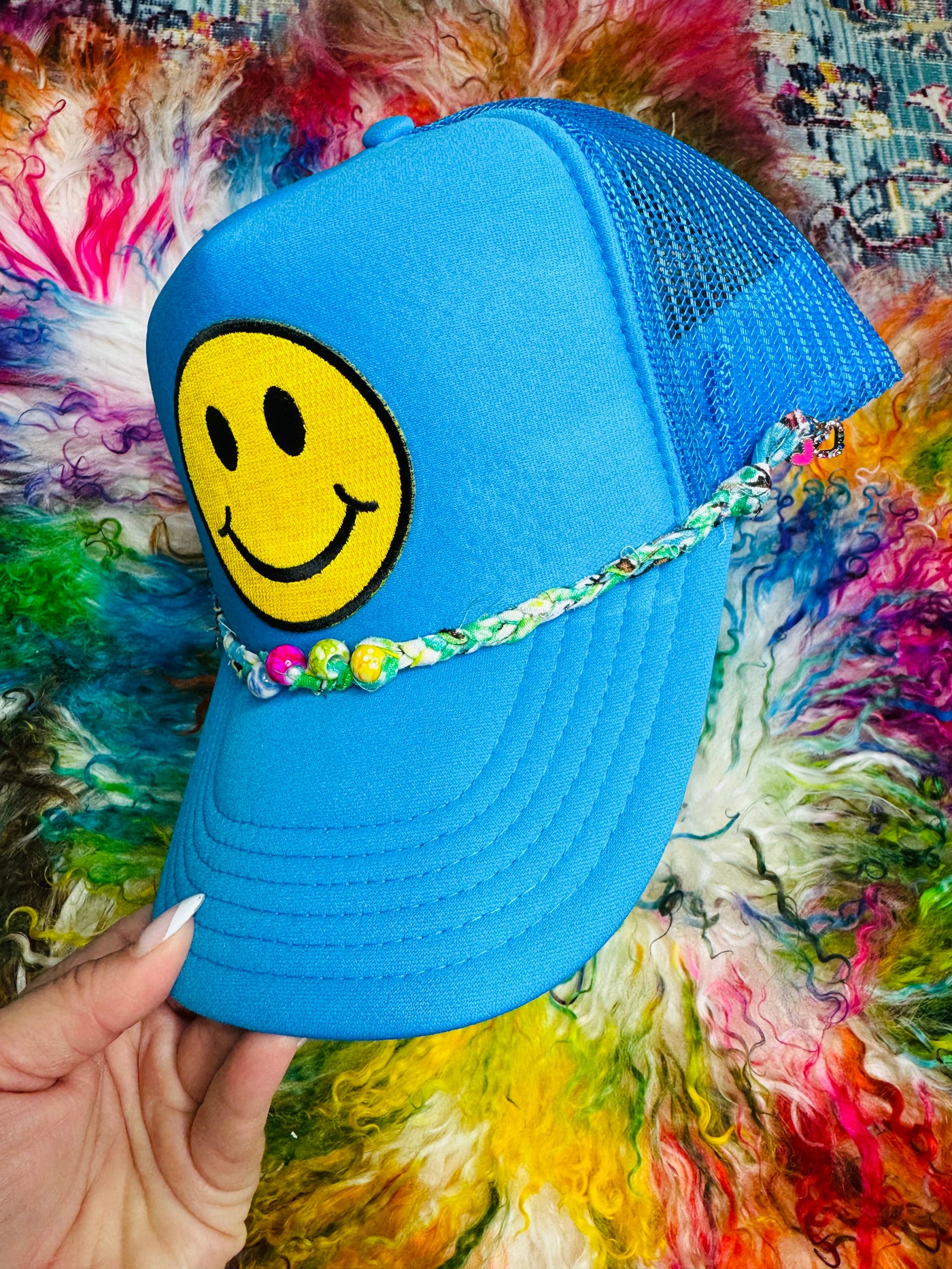3D Happy Trucker Hat