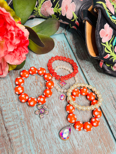 Orange Power Bracelet Set