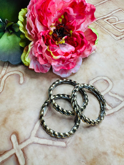 Medium Braided Gold Bracelet