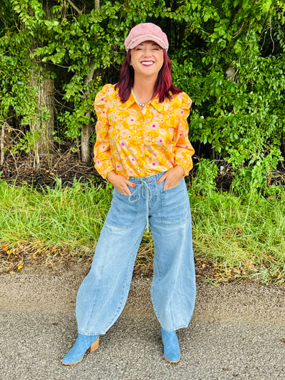 Sunshine Button Down