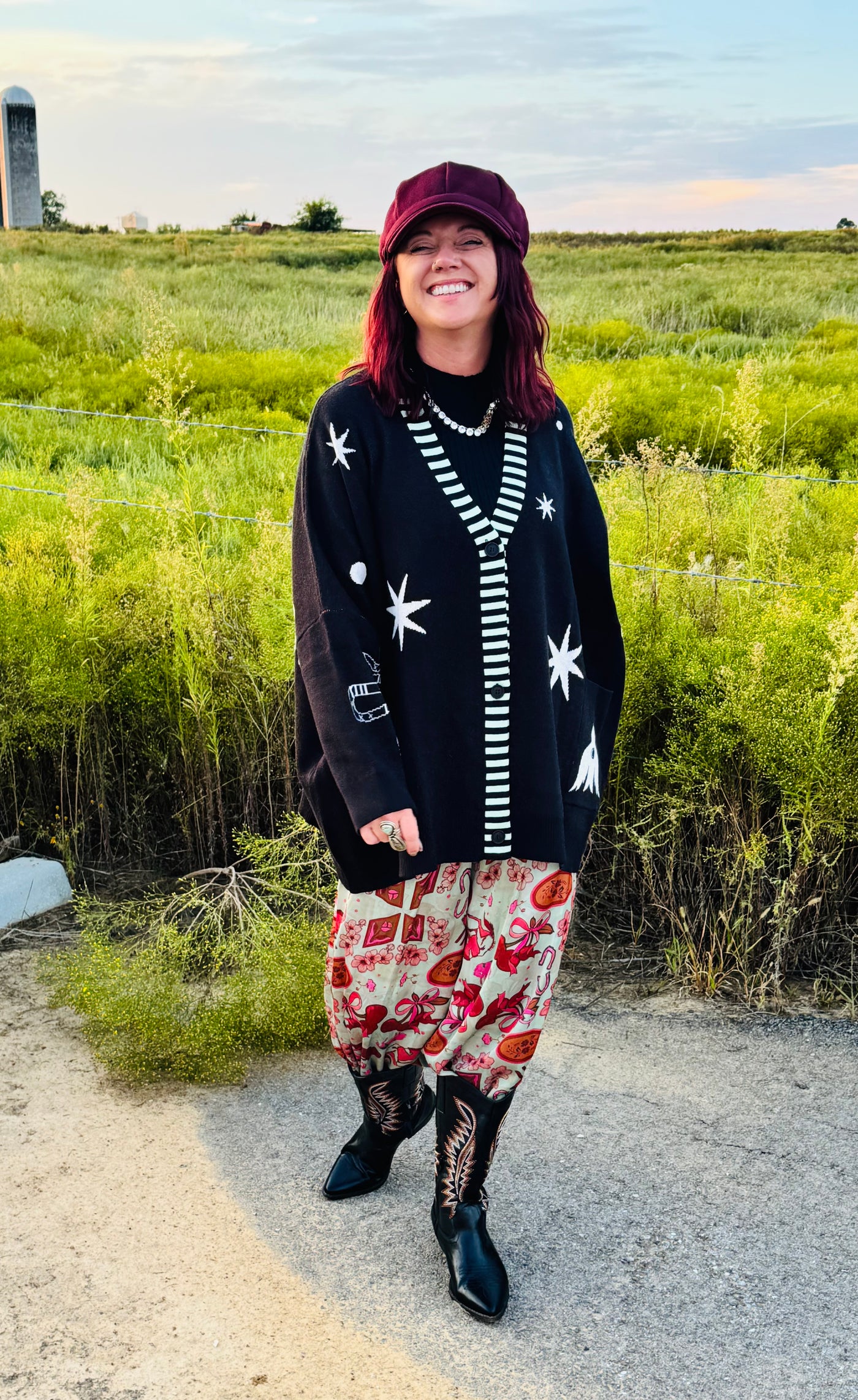 Bizarre Oversized Cardigan