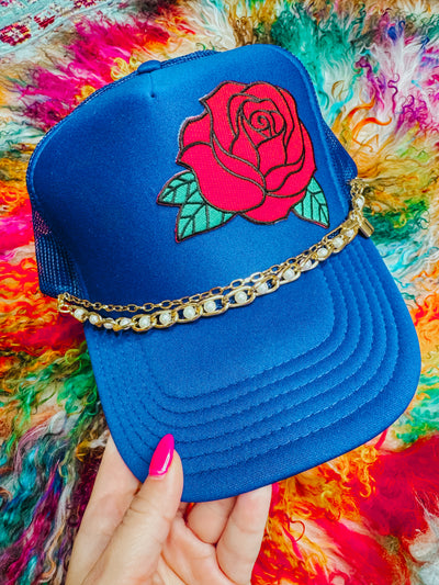 3D Rose Trucker Hat