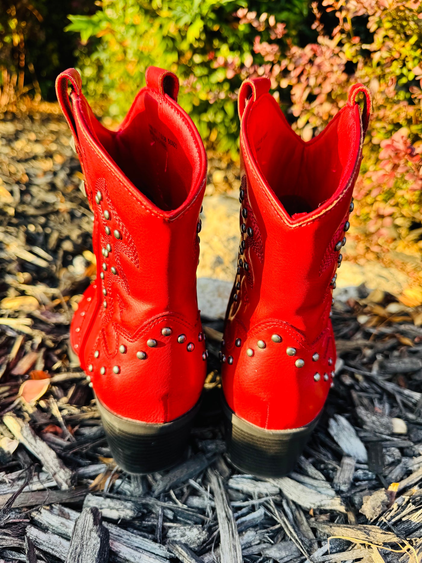 Red Studded Boots