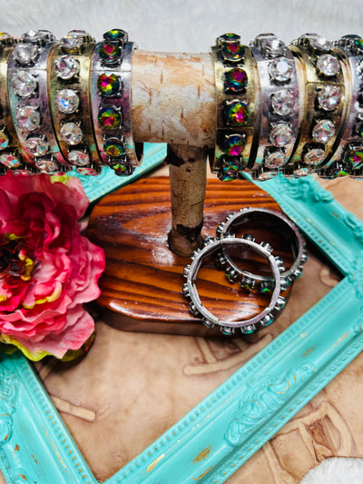 Gold AB Rhinestone Bracelet