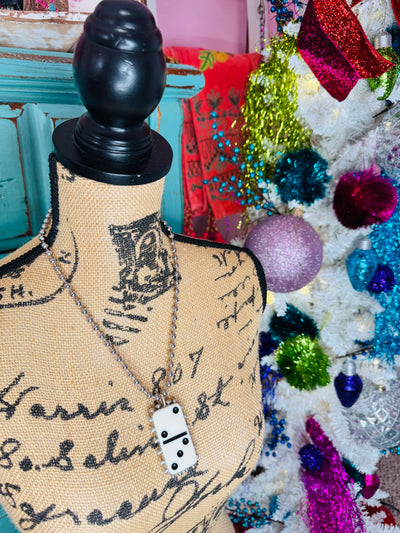 Black & White Domino Necklace