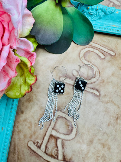 Dice Crystal Earrings