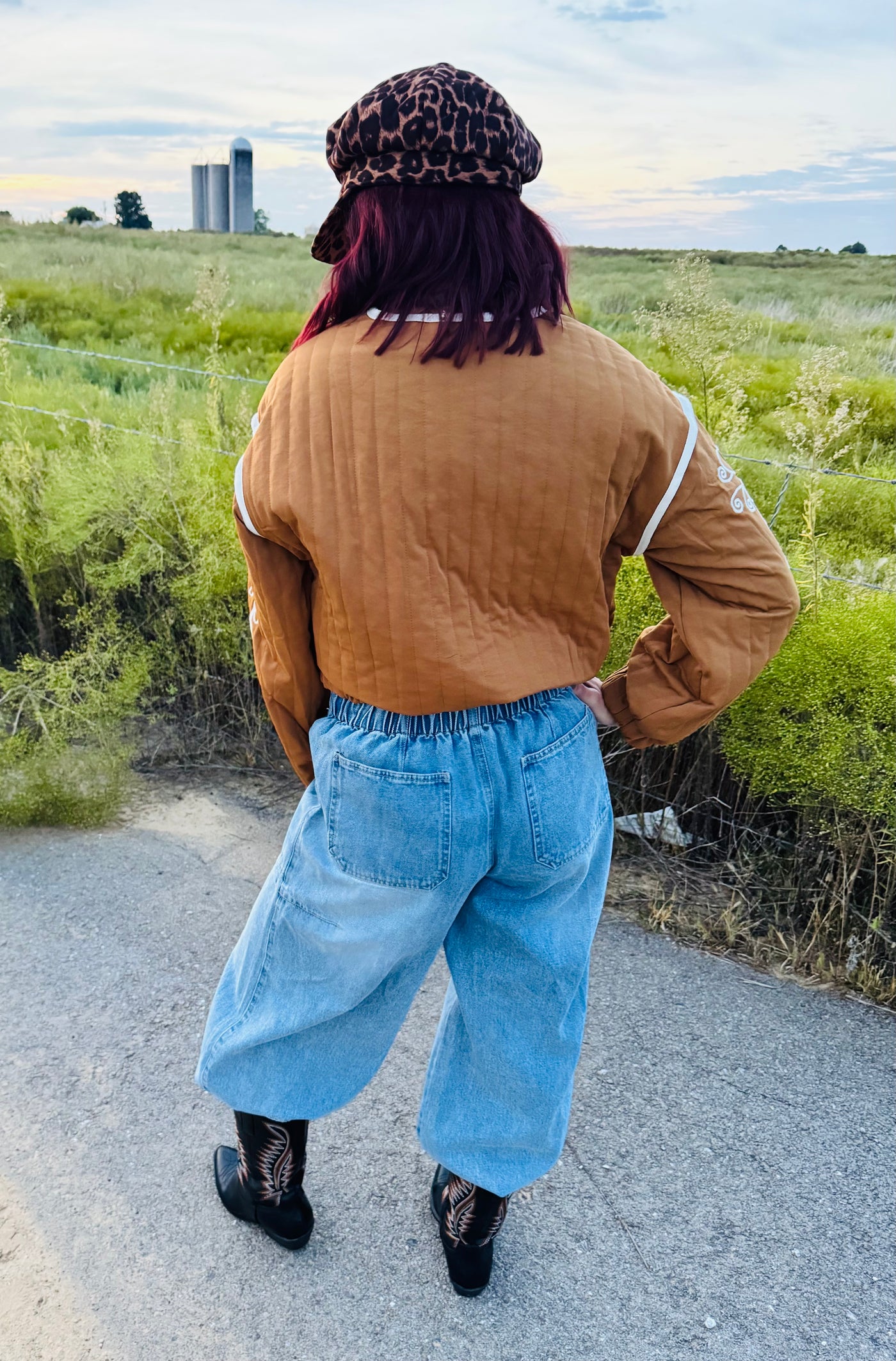 Embroidered Quilted Western Jacket