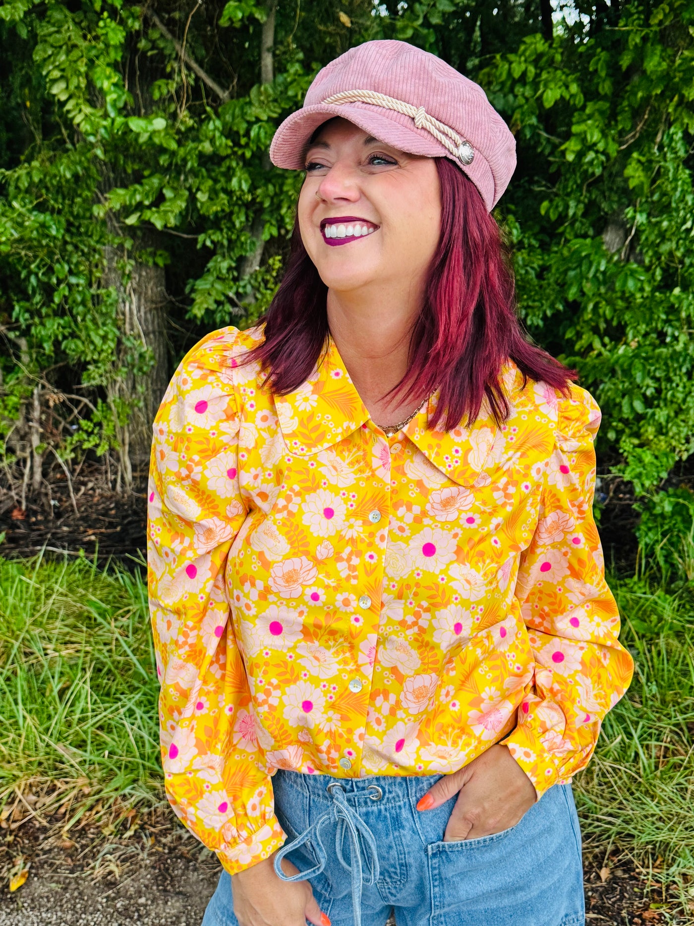 Sunshine Button Down