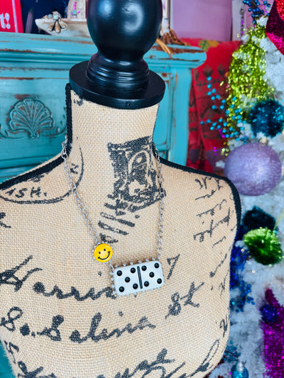 Domino Smiley Necklace
