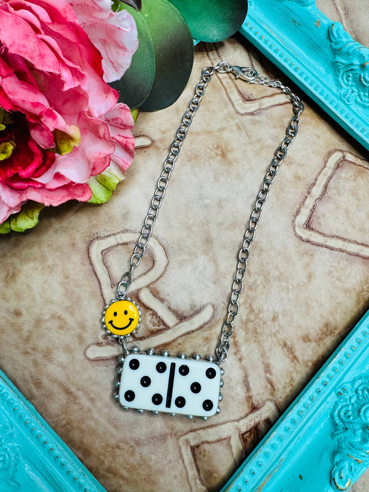 Domino Smiley Necklace
