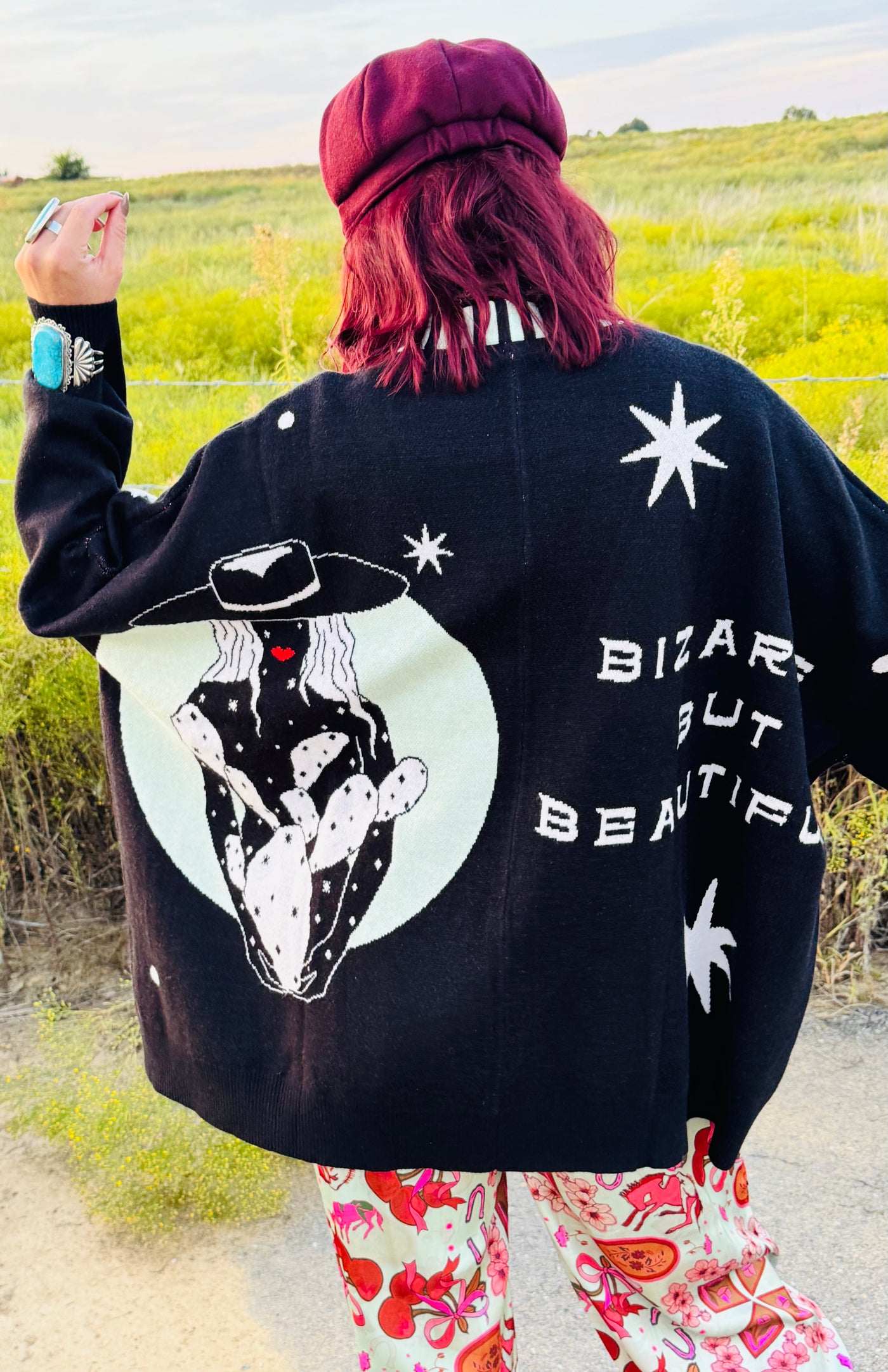 Bizarre Oversized Cardigan