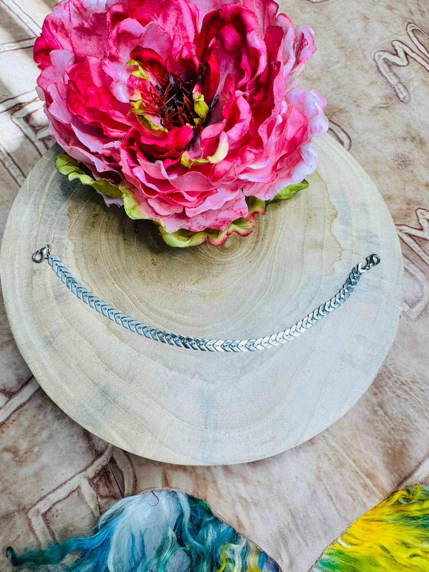 Silver Arrow Hat Chain