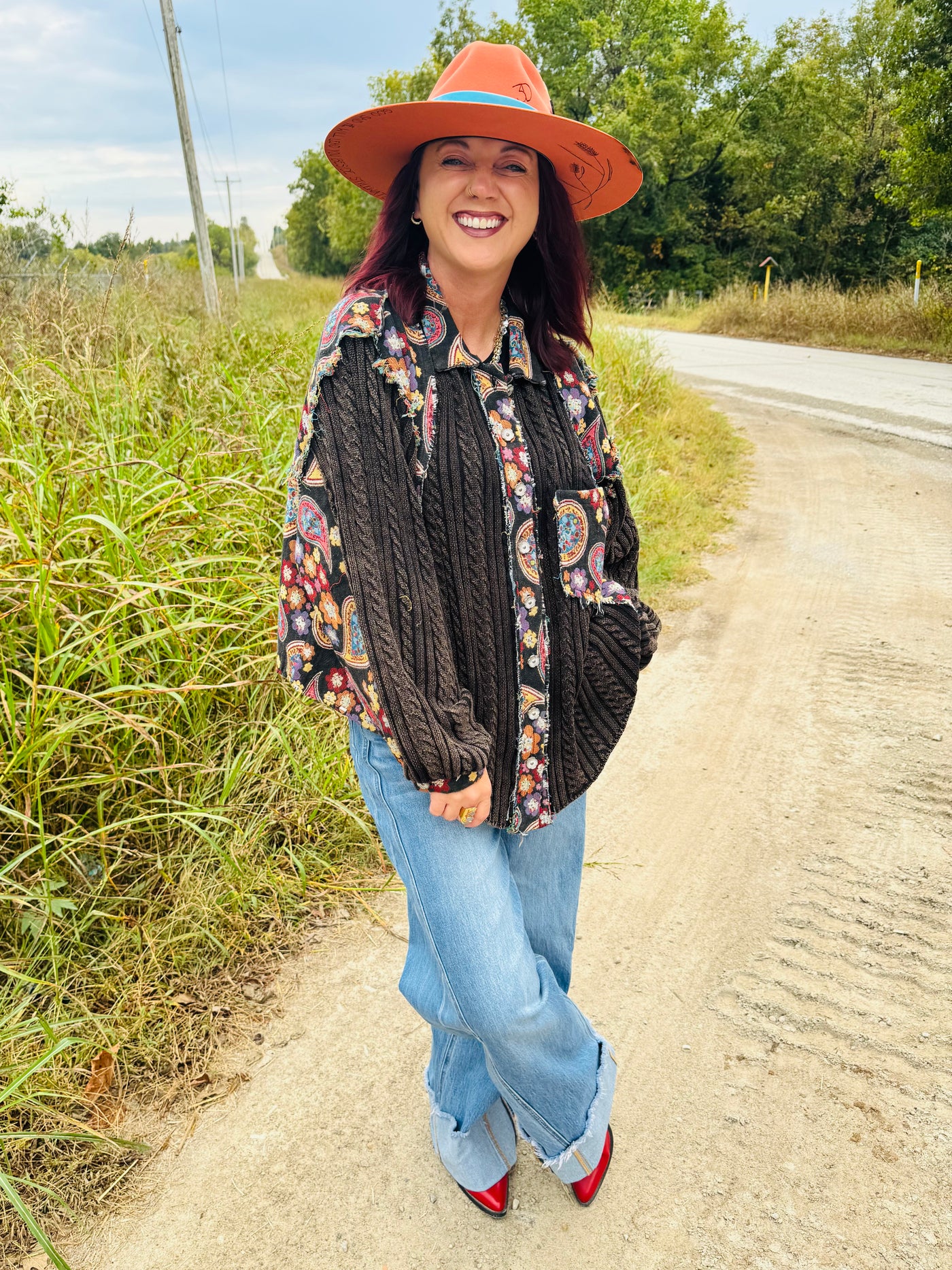 Patchwork Button Down