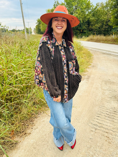 Patchwork Button Down