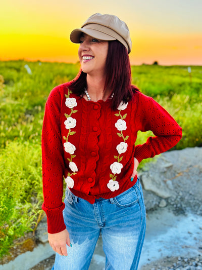Crochet Flower Cardigan crochet