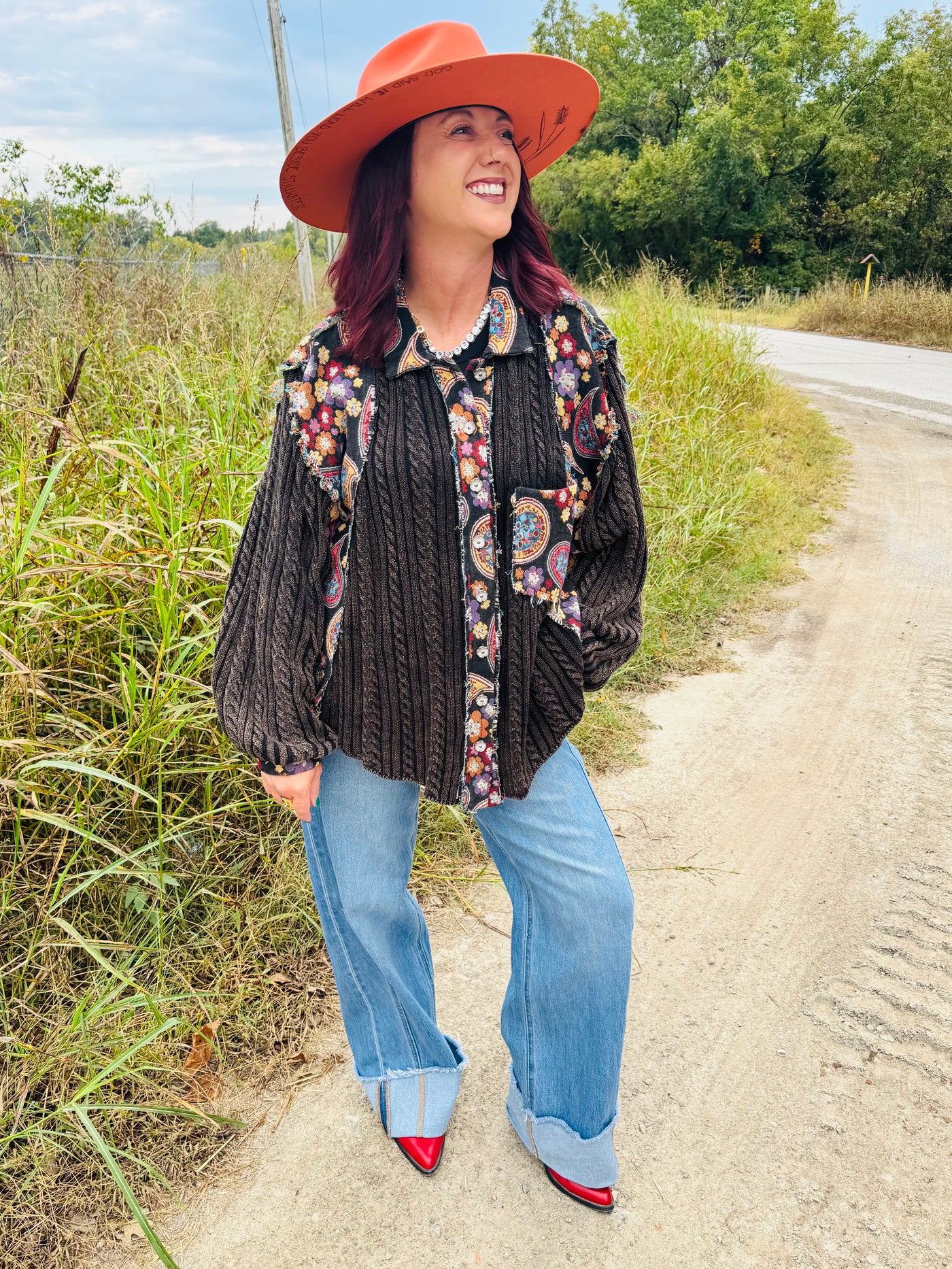 Patchwork Button Down