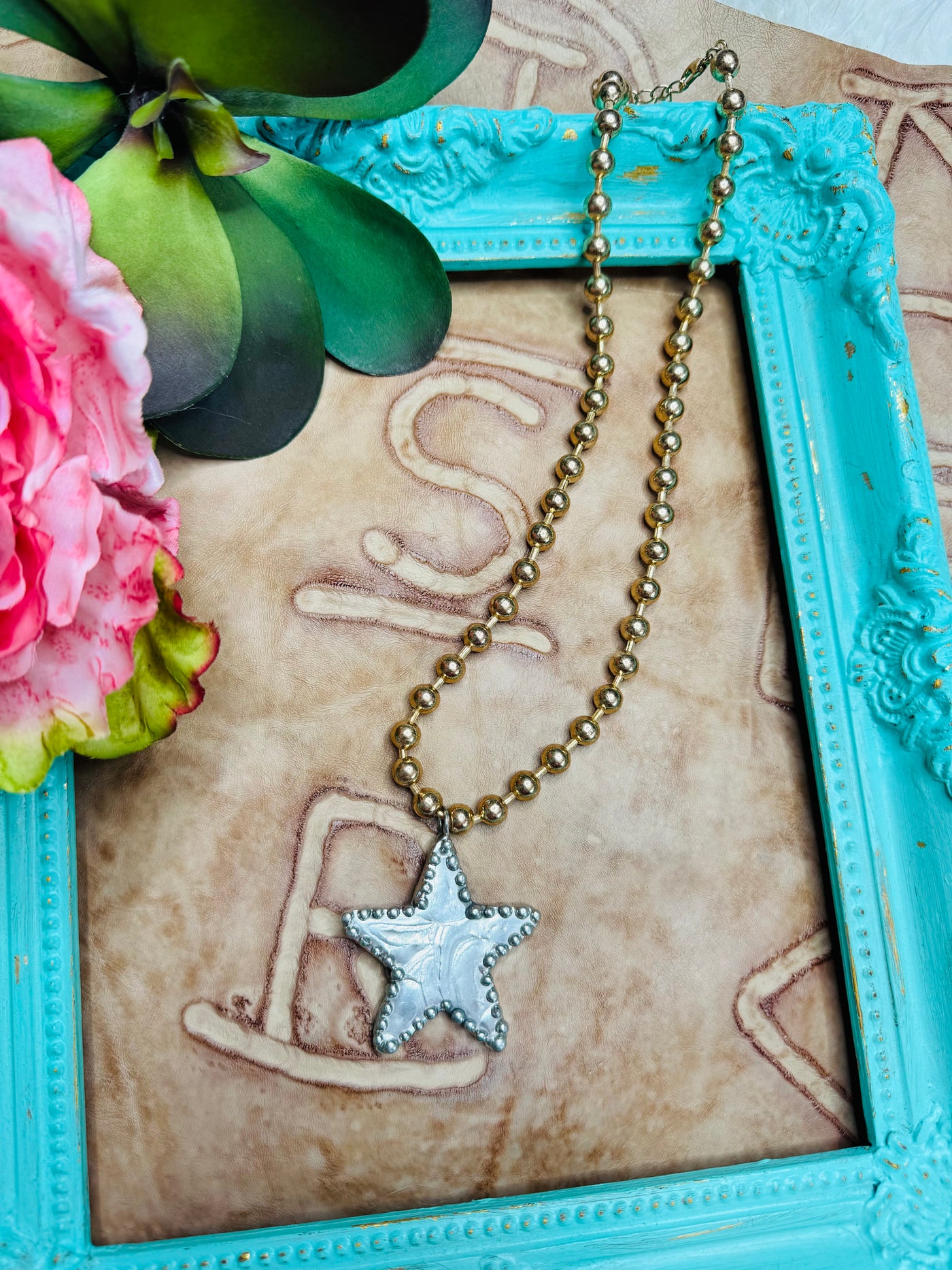 Silver Star Gold Necklace