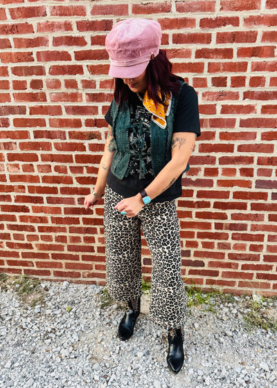 Embroidered Lace Tie Vest