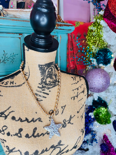 Silver Star Gold Necklace