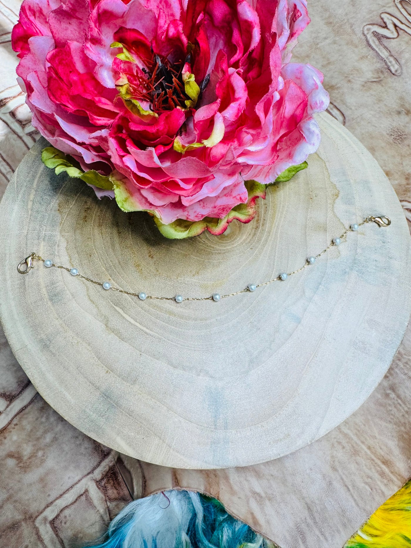 Dainty Pearl Hat Chain