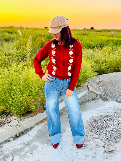 Crochet Flower Cardigan crochet