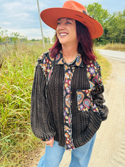 Patchwork Button Down