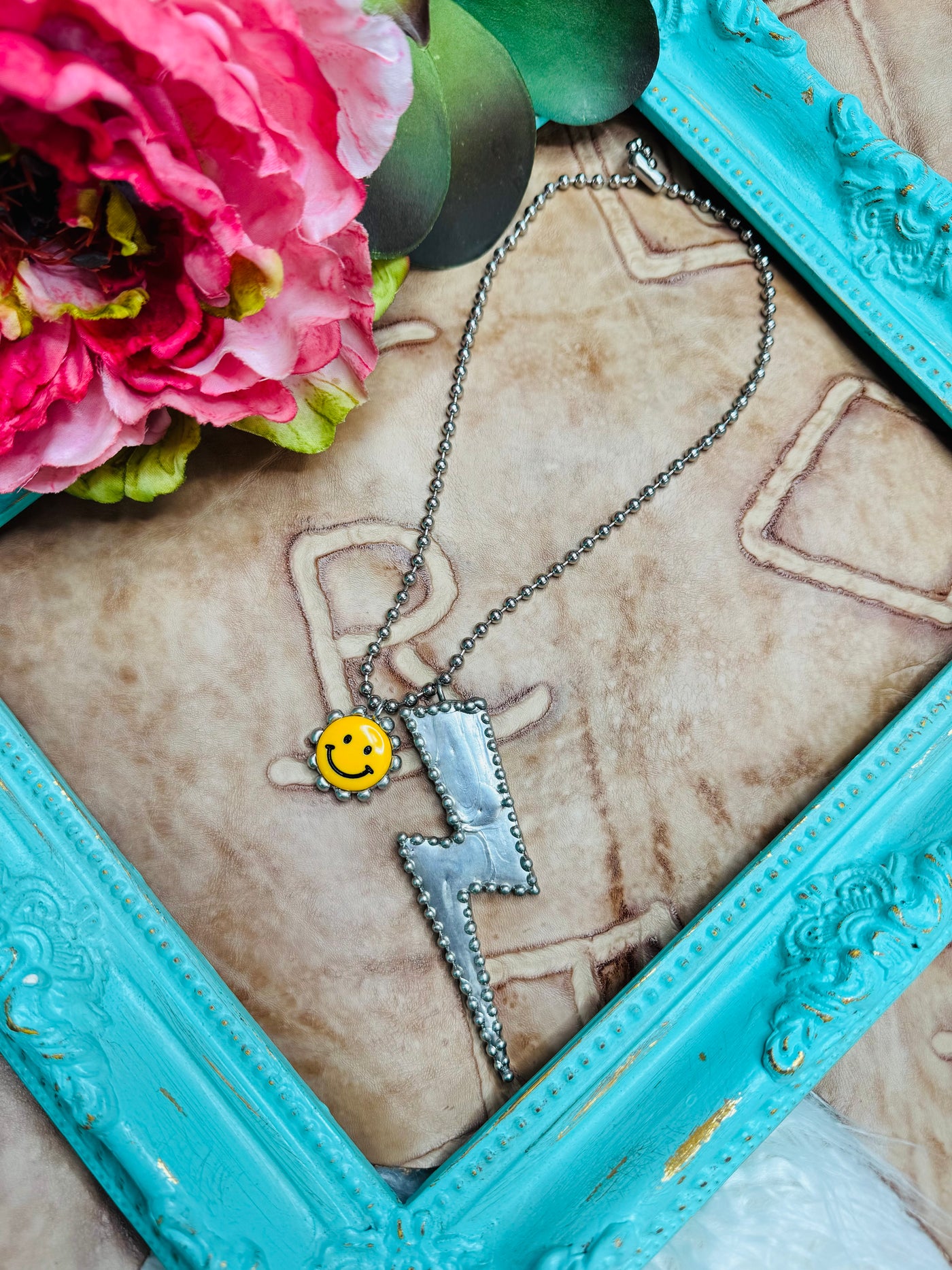 Lightning Smiley Necklace