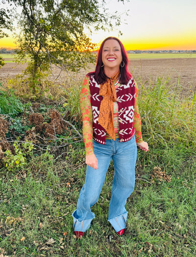 South West Button Up Vest