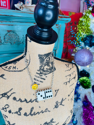 Domino Smiley Necklace