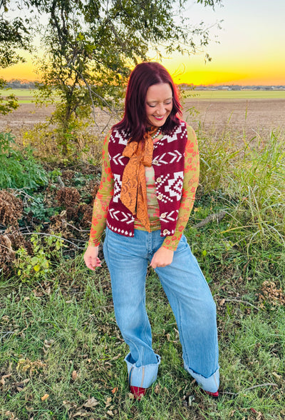 South West Button Up Vest