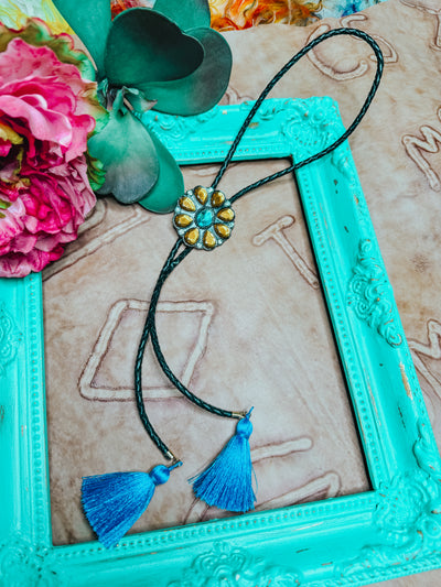 3D Flower Bolo Tie