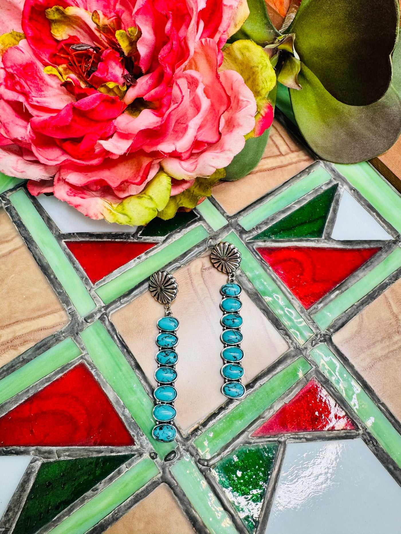 Turquoise Post Earrings