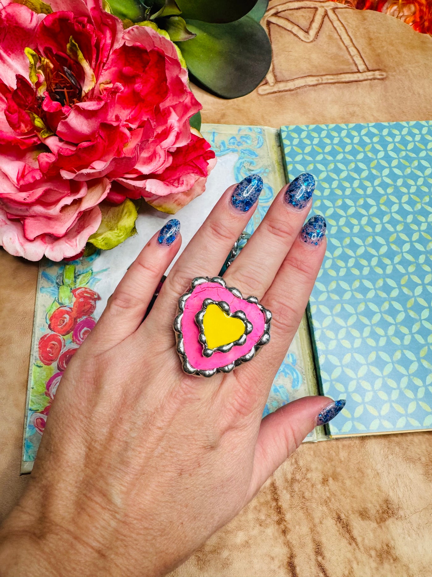 Colorful Heart Ring